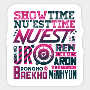 NU'EST FONT COLLAGE 2 Sticker